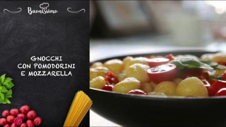 Gnocchi con pomodorini e mozzarella