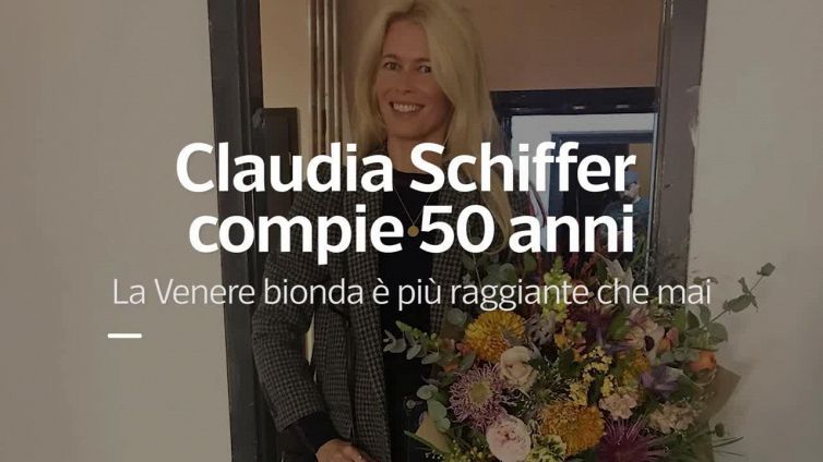 Claudia Schiffer compie 50 anni