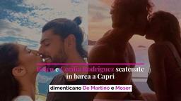 Belen e Cecilia scatenate in barca a Capri, dimenticano De Martino e Moser