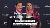 Francesco Totti sorride con Ilary Blasi e dimentica la bufera sulla copertina con Chanel