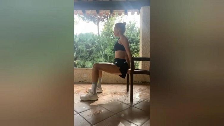 Temptation Island, Alessia Marcuzzi si allena tra una ripresa e l'altra