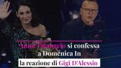 Anna Tatangelo si confessa a Domenica In, la reazione di Gigi D'Alessio