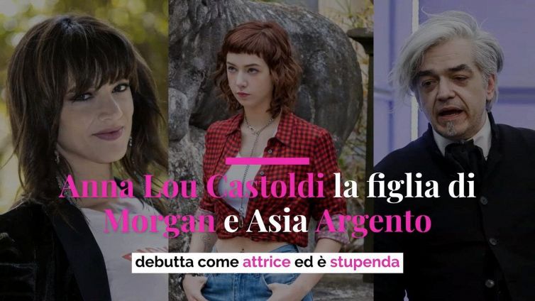 Anna Lou Castoldi la figlia di Morgan e Asia Argento, debutta come attrice ed è stupenda