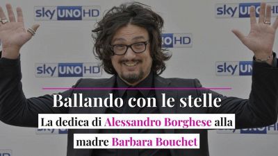 Ballando con le stelle, la dedica di Alessandro Borghese alla madre Barbara Bouchet