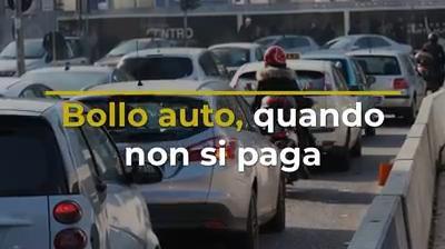 Bollo auto, quando non si paga