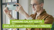 Samsung Galaxy S20 FE: caratteristiche e prezzo