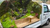 Giappone, il contest che trasforma furgoncini in mini giardini