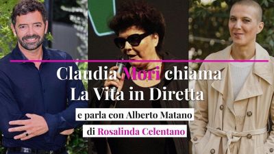 Claudia Mori chiama La Vita in Diretta e parla con Alberto Matano di Rosalinda Celentano