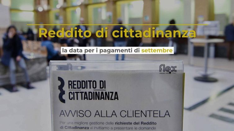 Reddito di cittadinanza, la data per i pagamenti di settembre