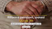 Riforma pensioni, ipotesi Quota 98: destinatari e requisiti al vaglio del Governo