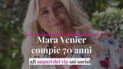 Mara Venier compie 70 anni: gli auguri dei vip sui social