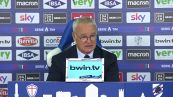 Samp-Genoa, Ranieri: "Senza pubblico non è calcio. Primo tempo giusto il pareggio"
