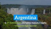 Argentina: le 17 destinazioni che hanno ricevuto il sigillo ‘Viaggiare ‘Safe Travels