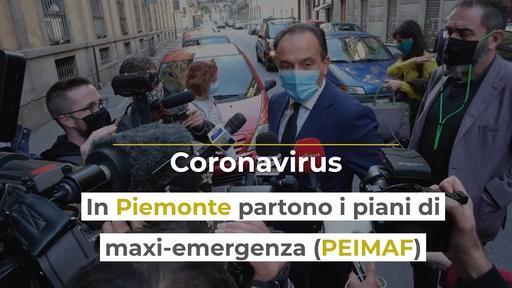 Coronavirus, in Piemonte partono i piani di maxi-emergenza (PEIMAF)
