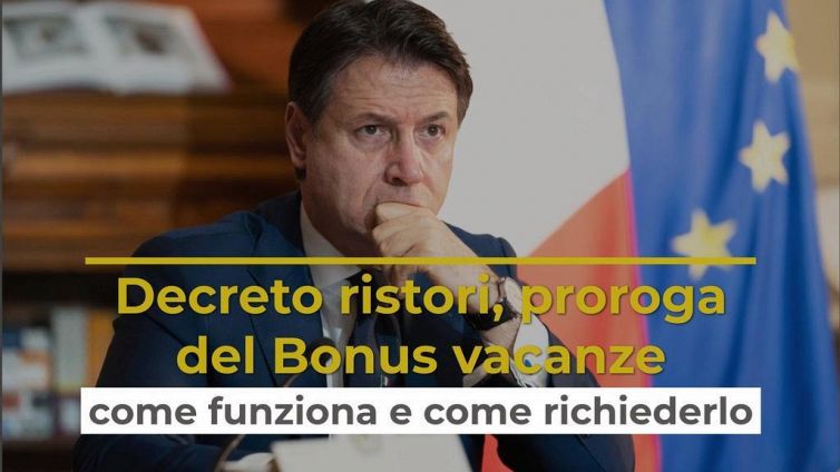 Decreto Ristori, proroga del Bonus vacanze: come funziona e come richiederlo