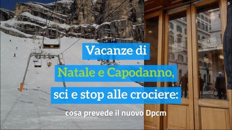 Vacanze di Natale e Capodanno, sci e stop alle crociere: cosa prevede il nuovo Dpcm