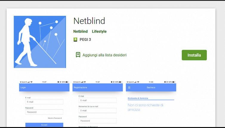 Netblind, l’app che cambia la vita ai non vedenti