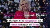 Antonella Clerici conquista The Voice e festeggia il suo compleanno con i romantici auguri di Vittorio