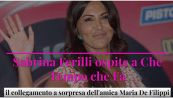 Sabrina Ferilli ospite a Che Tempo che Fa: il collegamento a sorpresa dell'amica Maria De Filippi