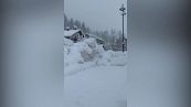 Maltempo, Belluno: oltre un metro di neve a Falcade, nel cuore delle Dolomiti