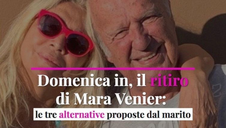 Domenica in, il ritiro di Mara Venier: le tre alternative proposte dal marito