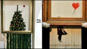 L’albero di Natale che si autodistrugge ispirato a Banksy