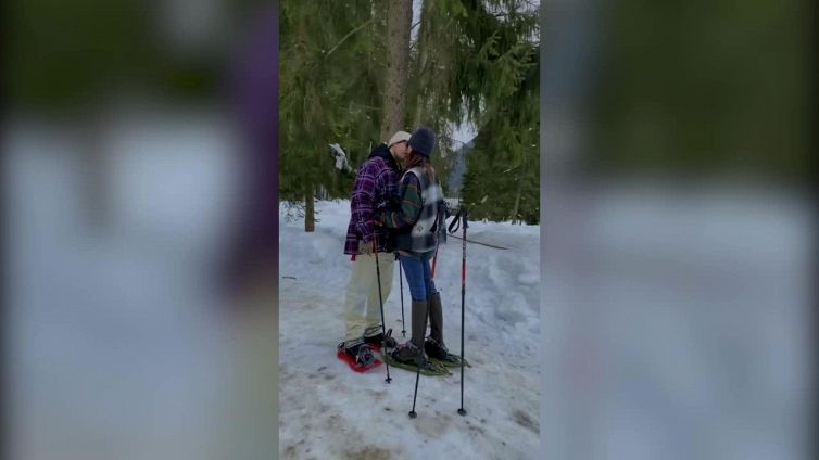 Belen e Antonino: amore sulla neve
