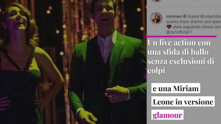 Danza con me, Miriam Leone balla con Bolle e Michelle Hunziker commuove