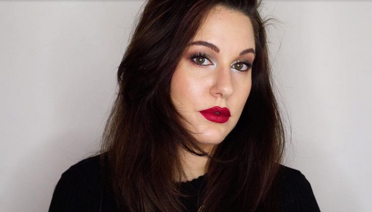 Trucco elegante e luminoso oro e argento
