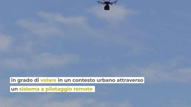 Torino, vola il primo drone per trasporto merci: il progetto