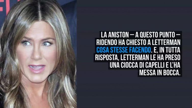 David Letterman e Jennifer Aniston: una clip del 1998 indigna il web