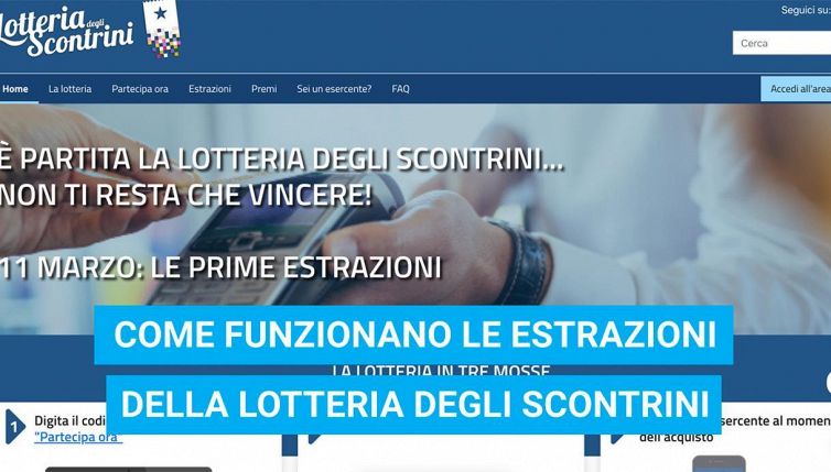 Come funzionano le estrazioni della Lotteria degli Scontrini