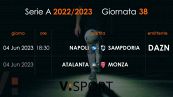 38 giornata Serie A in TV: dove vedere le partite di calcio
