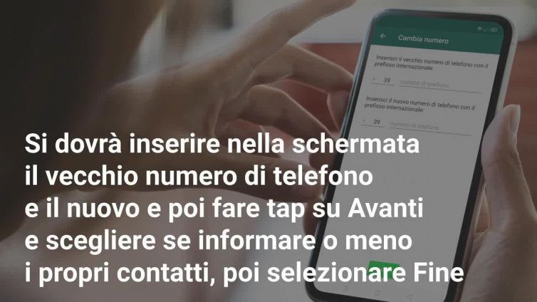 Come usare Cambia numero su Whatsapp