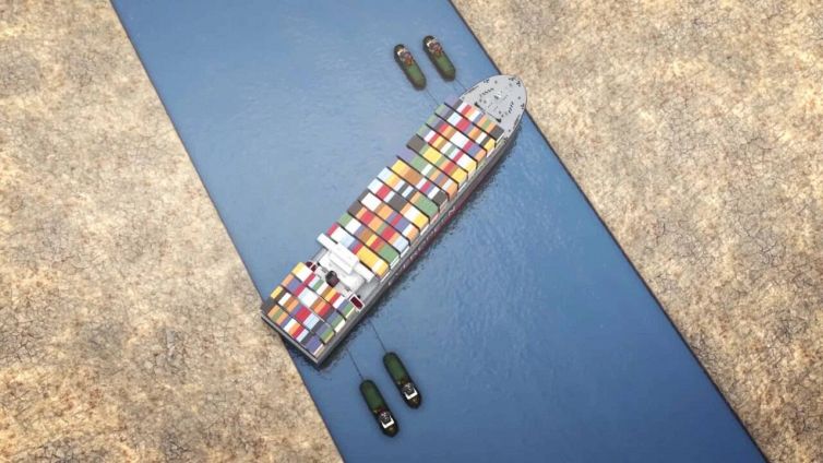 Come è stato riaperto il Canale di Suez spostando la Ever Given