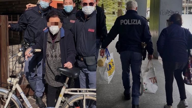 A 77 anni le rubano la bici: il gesto dei poliziotti eroi