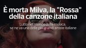 E' morta Milva, la "Rossa" della canzone italiana