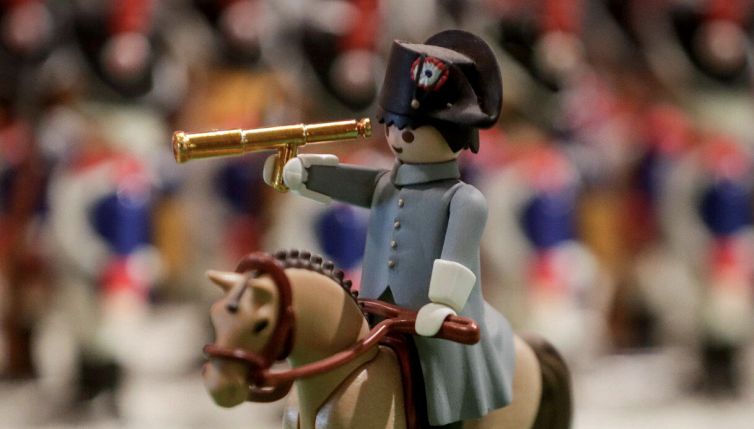 La vita di Napoleone e la battaglia di Waterloo in versione Playmobil