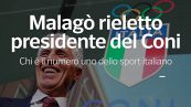 Malagò rieletto presidente del Coni