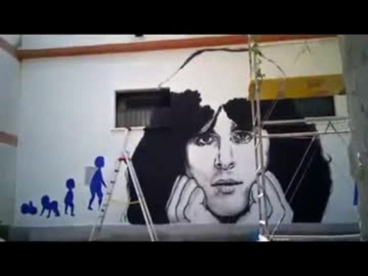 Compleanno di Claudio Baglioni, il murales dei fan