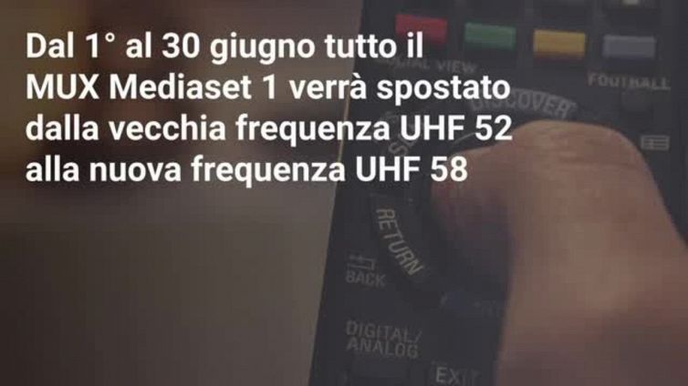 Cambiano le frequenze Mediaset dal 1 Giugno