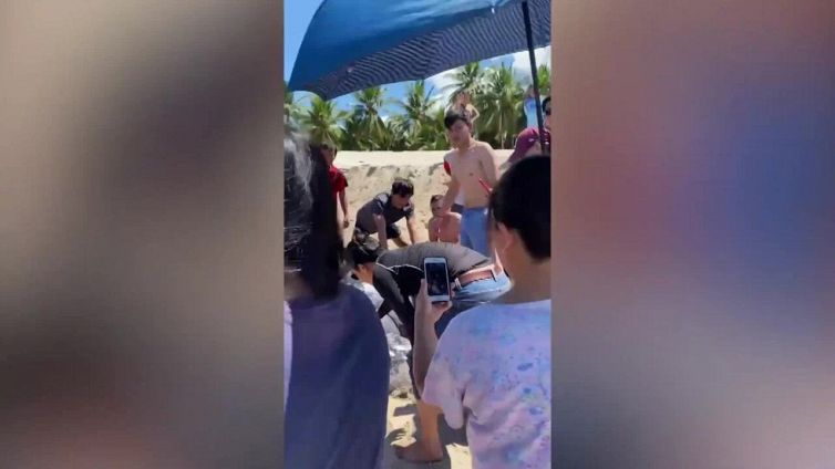 Tartaruga gigante in pericolo, il video del salvataggio è virale