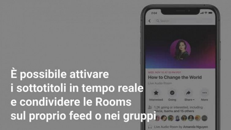 Come sono le nuove Live Audio Rooms di Facebook
