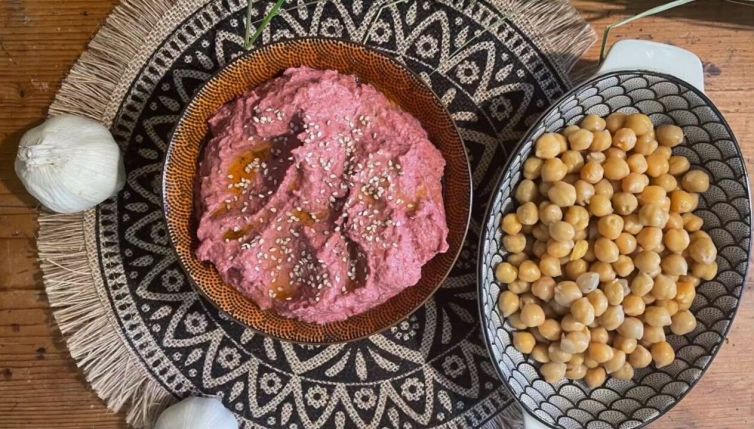 Hummus Rosa Senza Glutine e Vegan