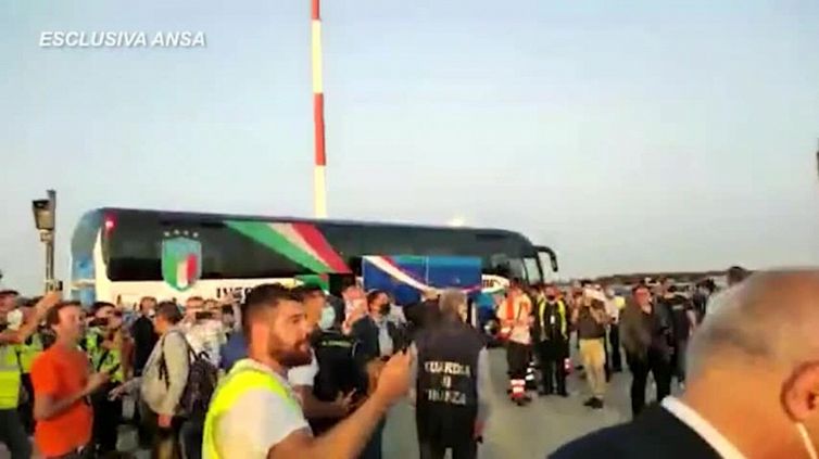 Europei, l'Italia campione è rientrata a Roma