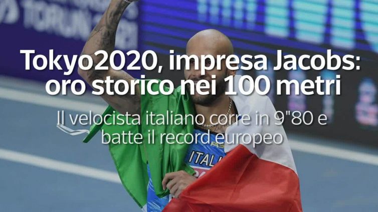 Tokyo2020, impresa di Jacobs: oro storico nei 100 metri