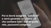 Come condividere la password WiFi col QR