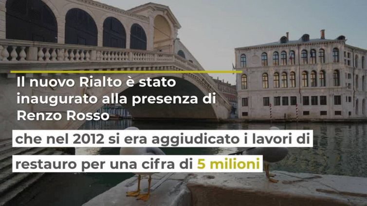 Venezia, la polemica sulla targa a Renzo Rosso e Otb