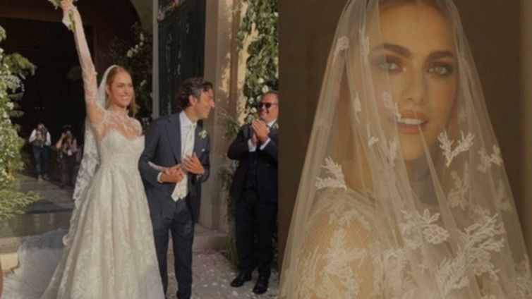 Le nozze di Miriam Leone: bellissima vestita da sposa