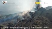 Canarie, l'eruzione del Cumbre Vieja vista dall'alto
